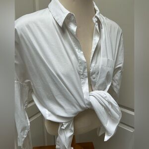 White Button-Up  Shirt